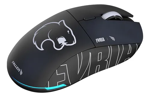 Mouse Gamer Sem Fio Fallen Pantera Pro Wireless Furia Special Edition Sensor Pixart 3395 Preto