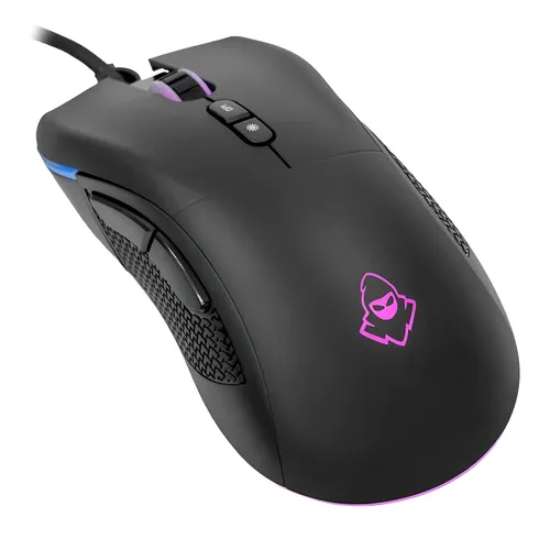 Mouse Gamer Mancer Lead 2 Rgb 12400 Dpi 7 Botões Óptico Usb Cor Preto